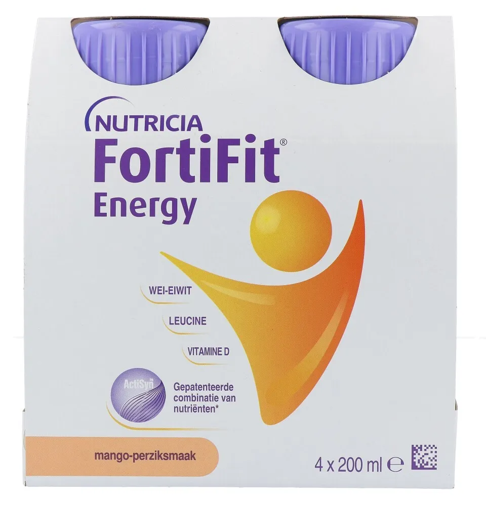 Nutricia Fortifit Energy Mango/perzik (4 stuks)