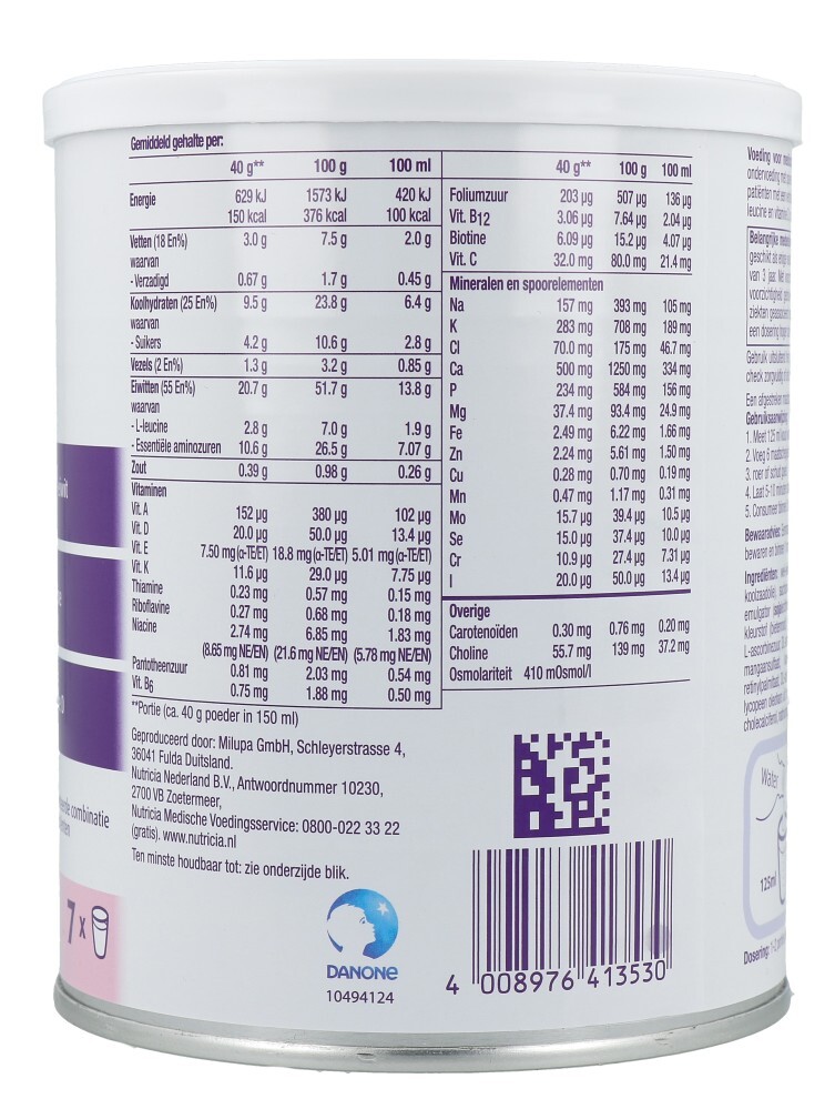 Nutricia Fortifit Poeder Aardbei (280 gr) - image 2
