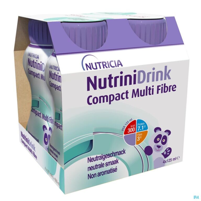 Nutricia Nutrinidrink Compact Multi Fibre Neutraal 4-pack (500 ml)