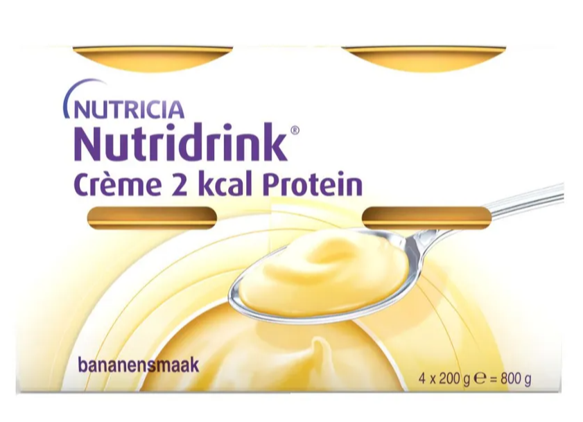 Nutridrink Crème 2 Kcal Protein Bananensmaak (800 gr)