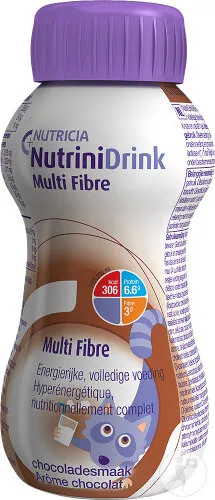 Nutricia Nutrinidrink Multi Fibre Chocolade (200 ml)