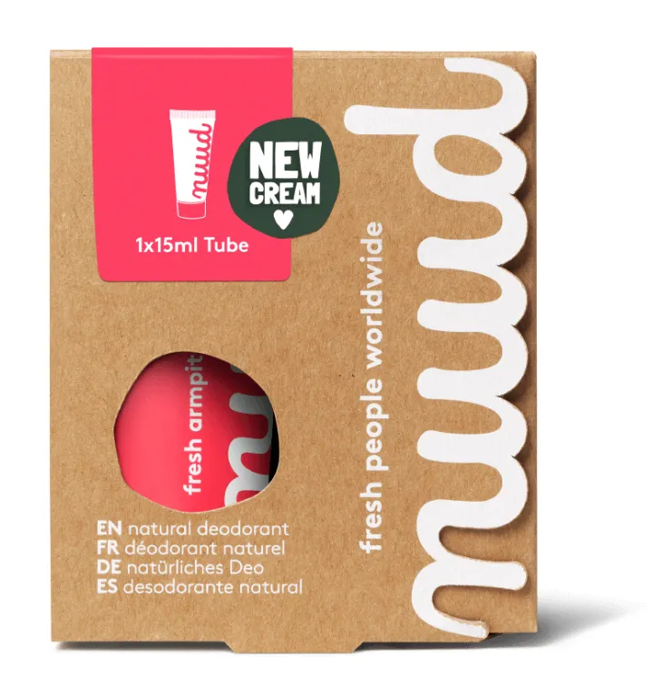 Nuud Starter Red Natural Cream Deodorant (15 ml)