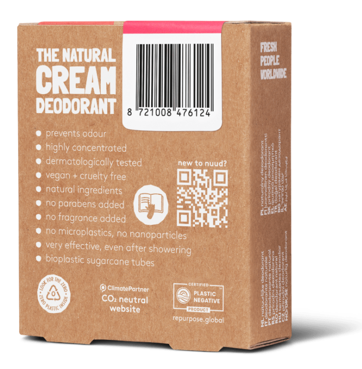 Nuud Starter Red Natural Cream Deodorant (15 ml)