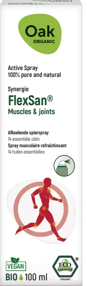 Oak Organic Flexsan Afkoelende Spierspray (100 ml)