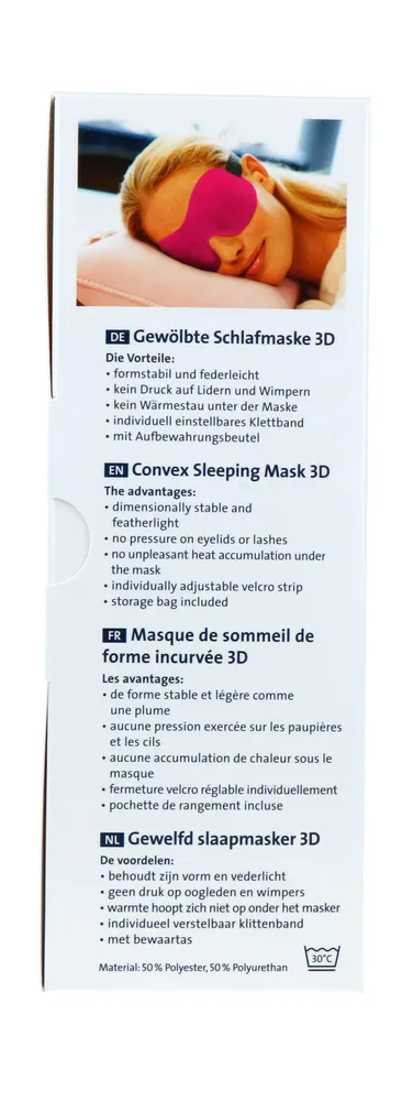 Ohropax Slaapmasker 3d Roze (1 stuk)