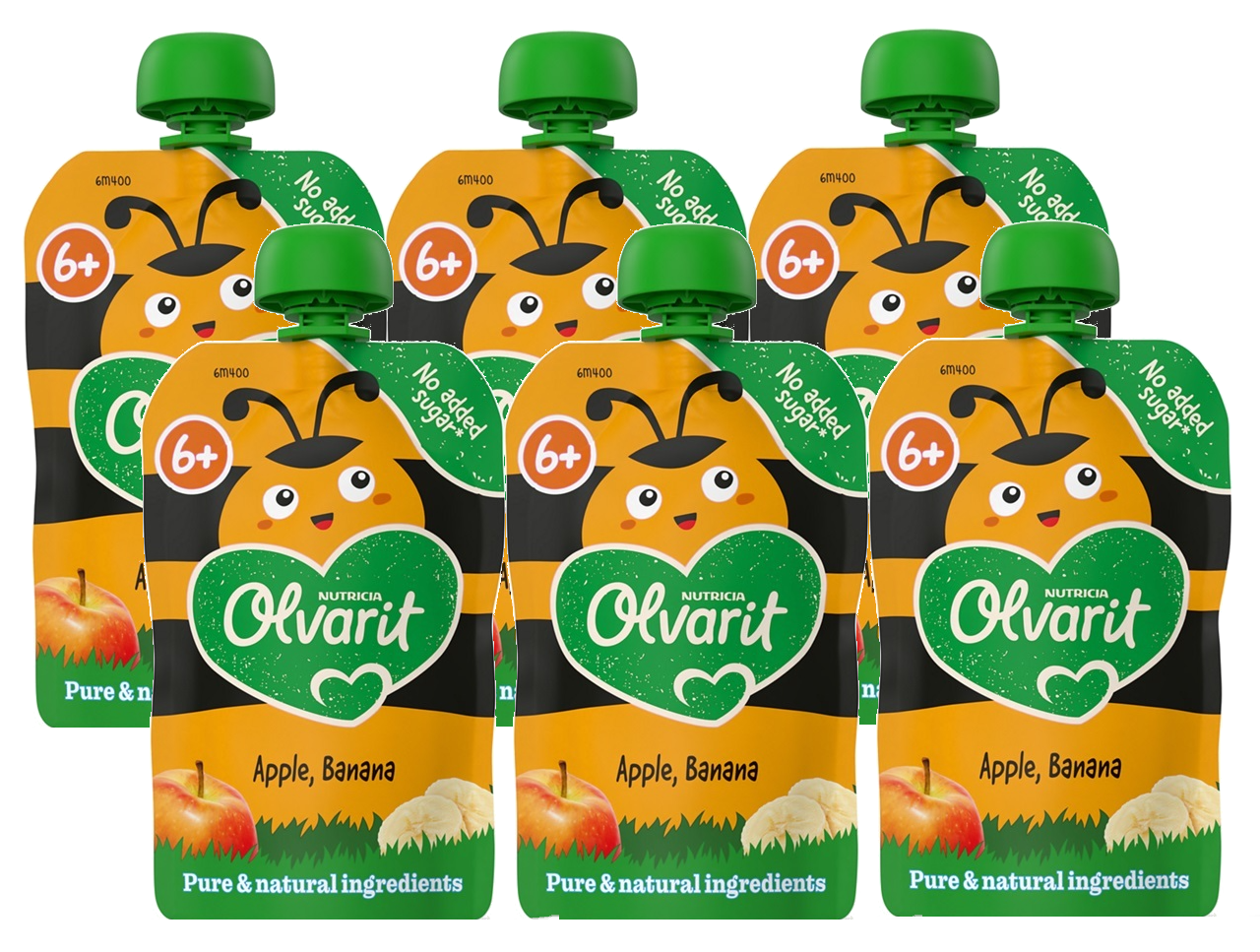 Olvarit 6m+ Appel Banaan Knijpfruit (100 gr)