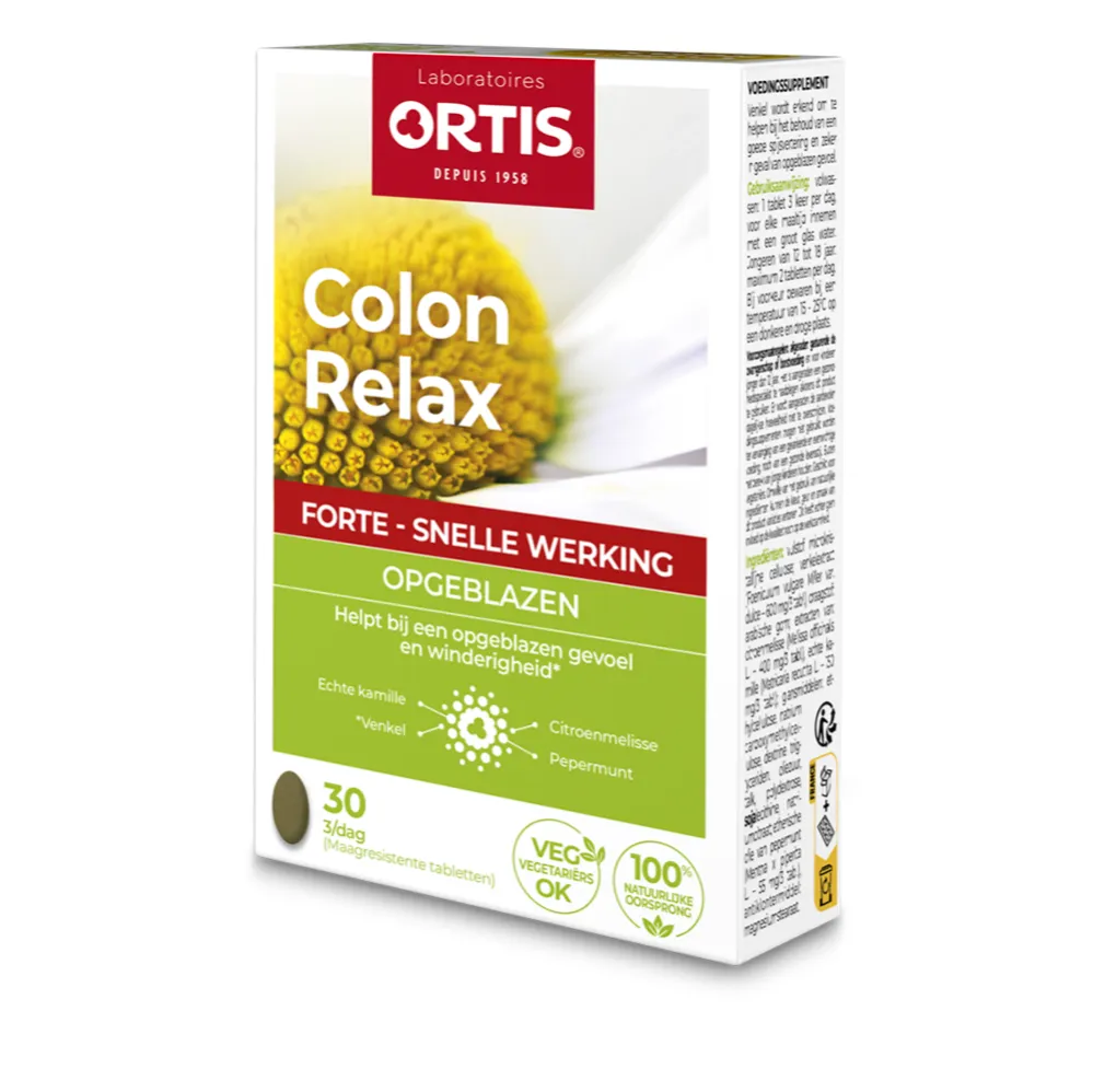 Ortis Colon Relax Forte Tabletten (30 tabletten)