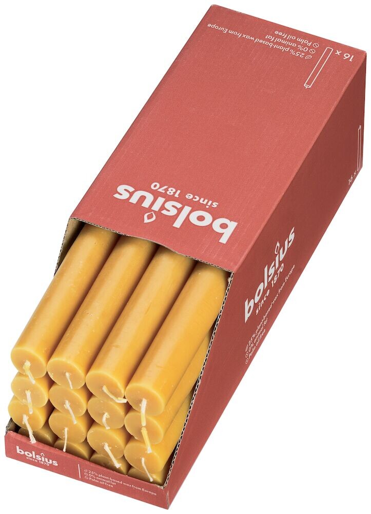 Bolsius Tafelkaars Yellow (1 stuk)