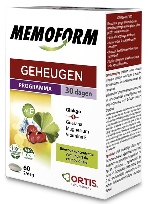 Ortis Memoform Geheugen Tabletten (60 tabletten)