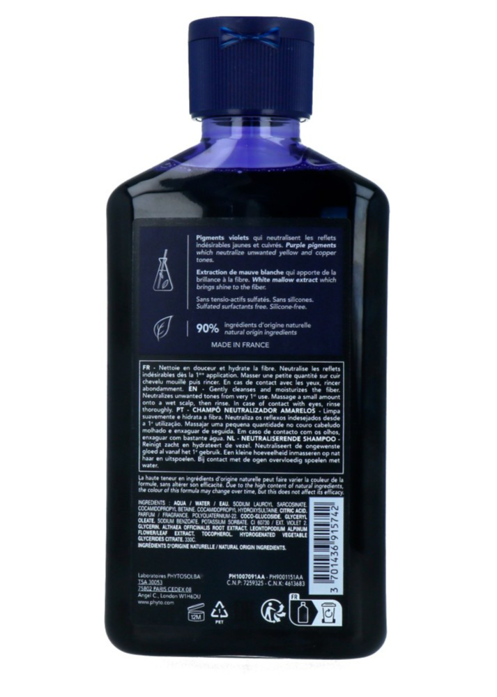 Phyto No Yellow Violet - Zilvershampoo (250 ml)