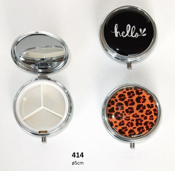 Bezouwen Pillendoosje 3-vakken (1 stuk)