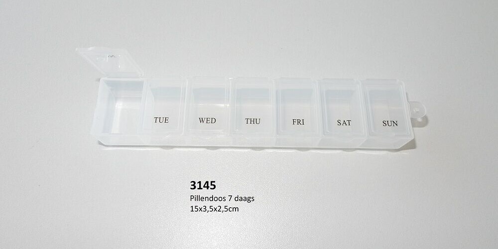 Bezouwen Pillendoosje 7-daags (1 stuk)