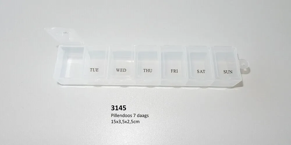 Bezouwen Pillendoosje 7-daags (1 stuk)