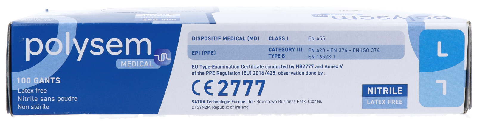 Polysem Nitril Handschoenen Maat L (100 stuks)