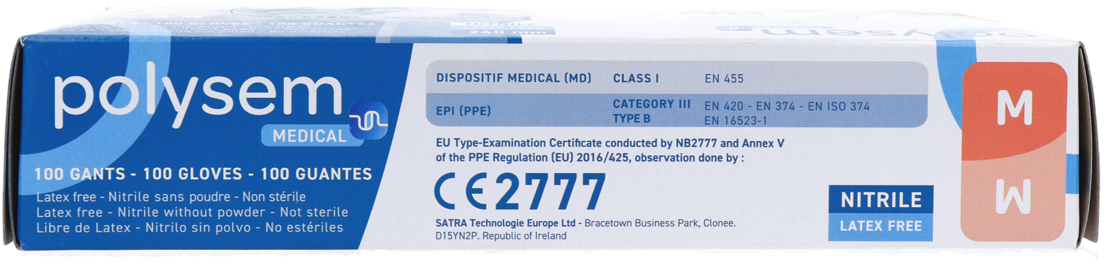 Polysem Nitril Handschoenen Maat M (100 stuks)