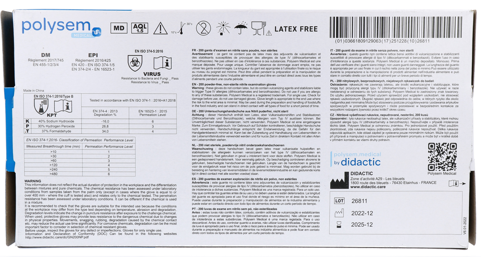 Polysem Nitril Handschoenen Maat M (200 stuks) - image 3