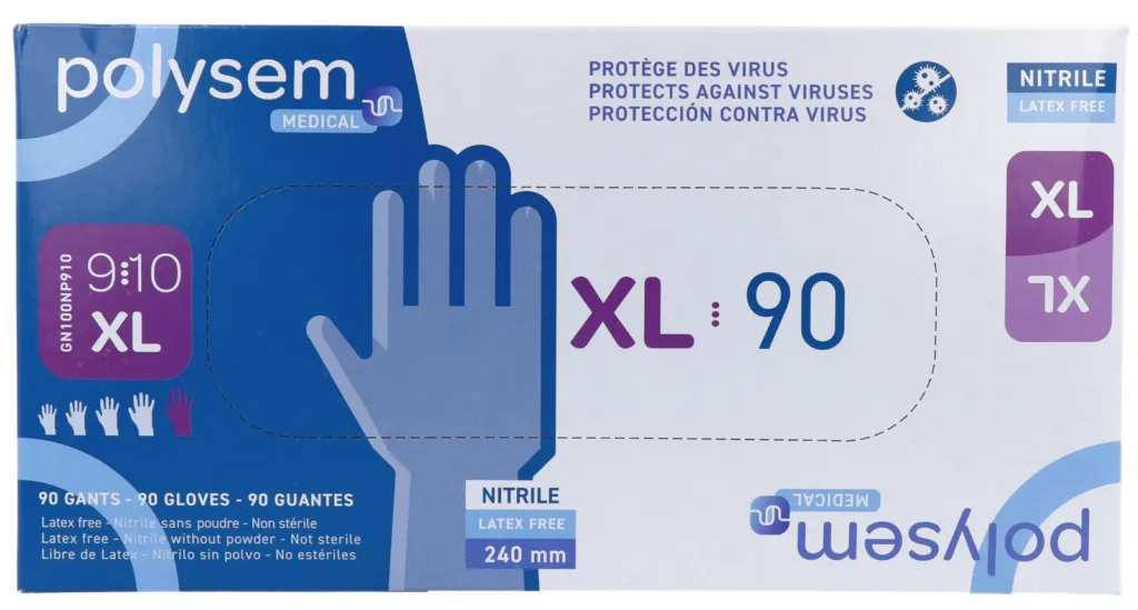 Polysem Nitril Handschoenen Maat XL (90 stuks)