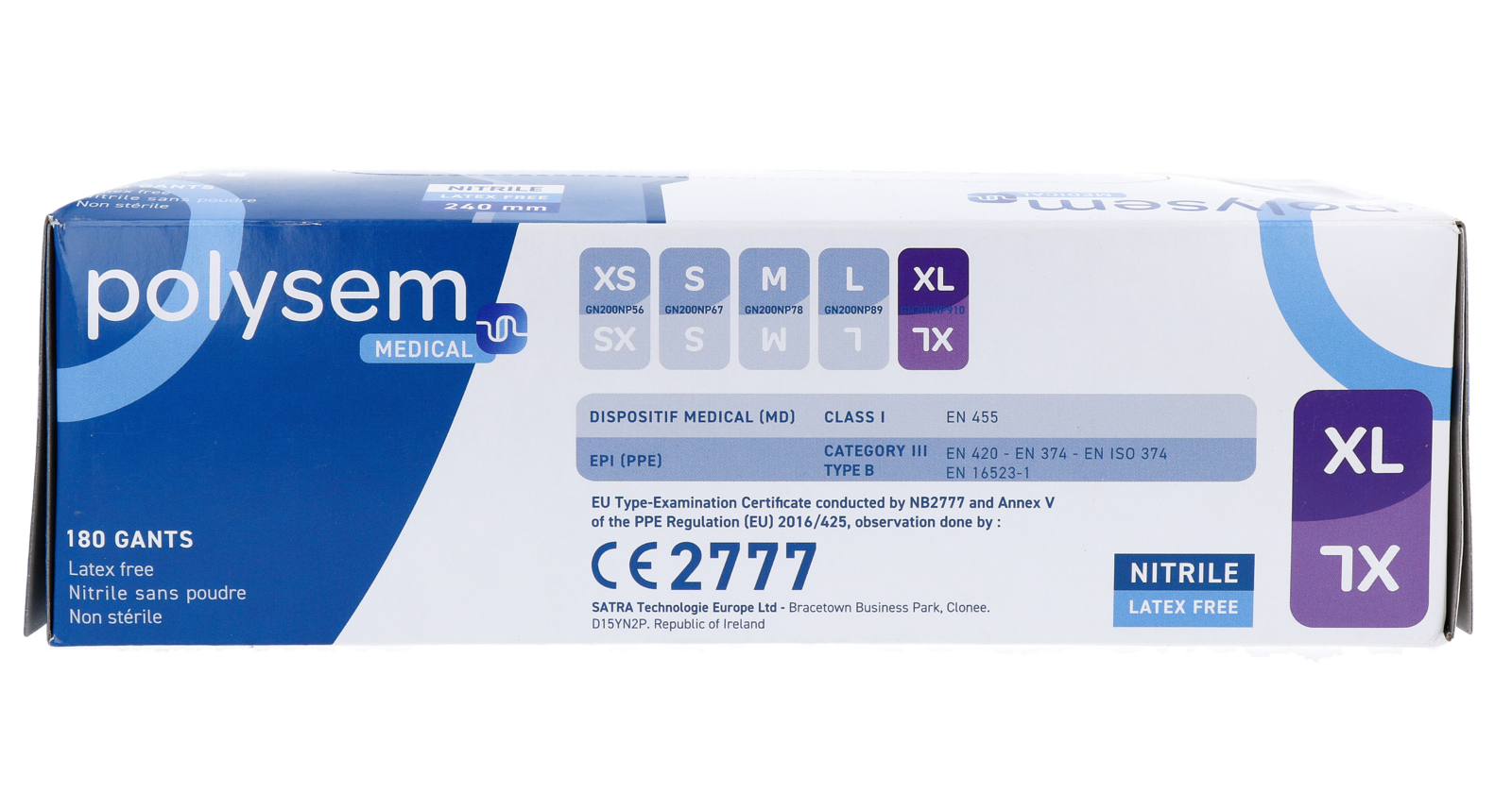 Polysem Nitril Handschoenen XL (180 stuks)