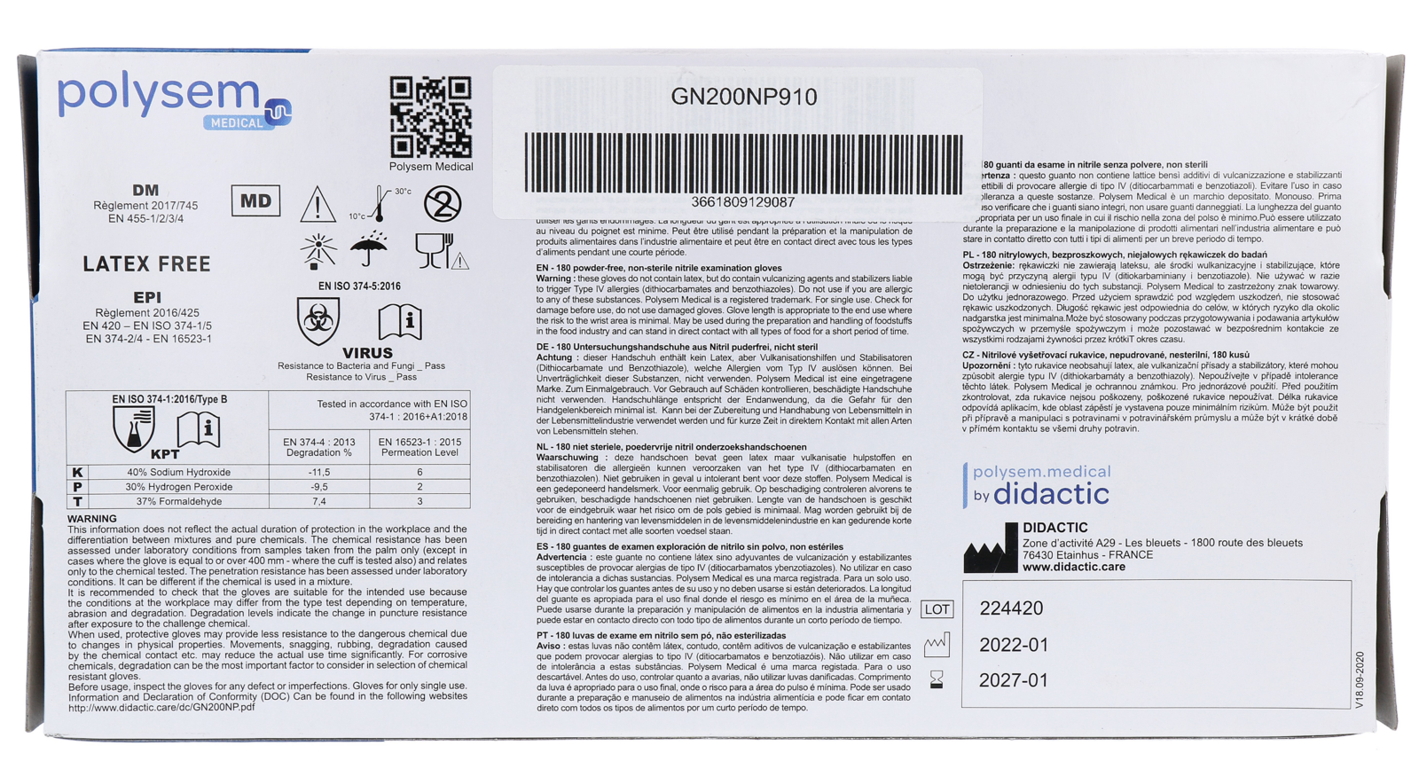 Polysem Nitril Handschoenen XL (180 stuks) - image 3