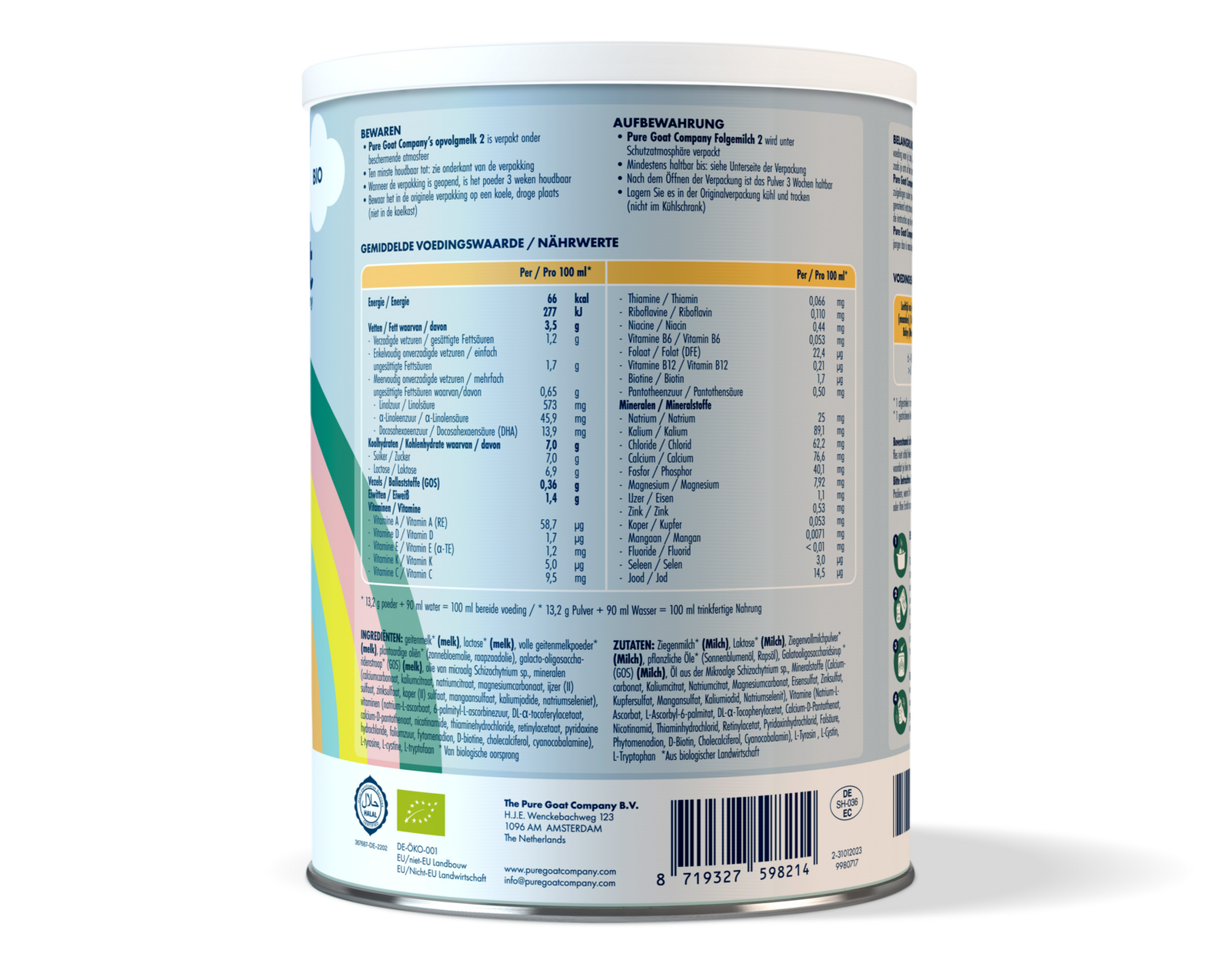 Pure Goat Opvolgmelk 2 Bio (400 gr) - image 2