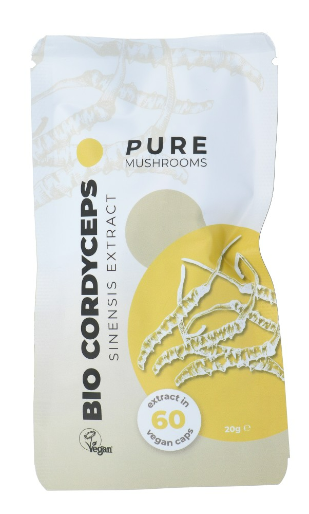 Pure Mushrooms Bio Cordyceps Capsules (60 vegetarische capsules)