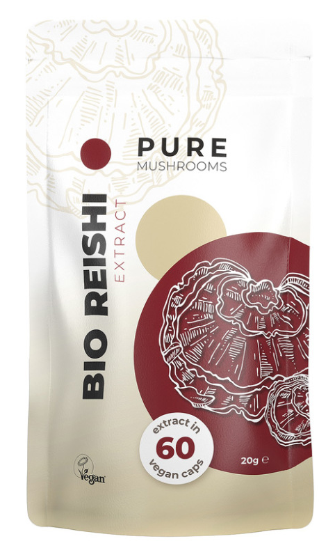 Pure Mushrooms Bio Reishi Capsules (60 vegetarische capsules)