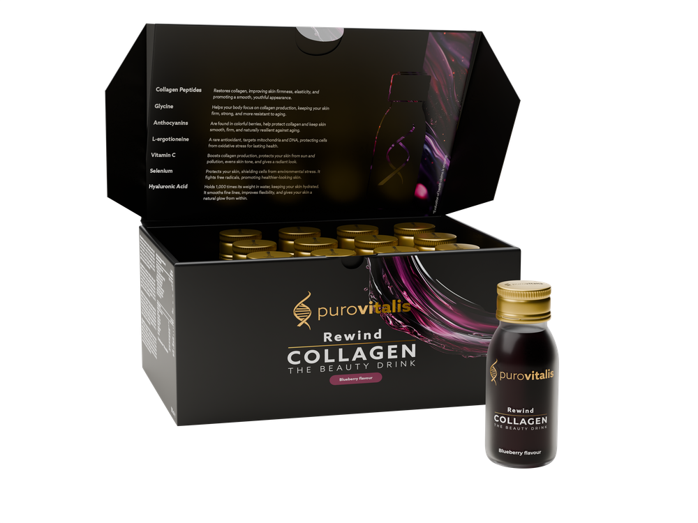 Purovitalis Rewind Collagen The Beauty Drink (15 stuks)