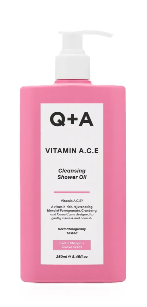 Q+A Vitamin A.C.E Cleansing Shower Oil (250 ml)