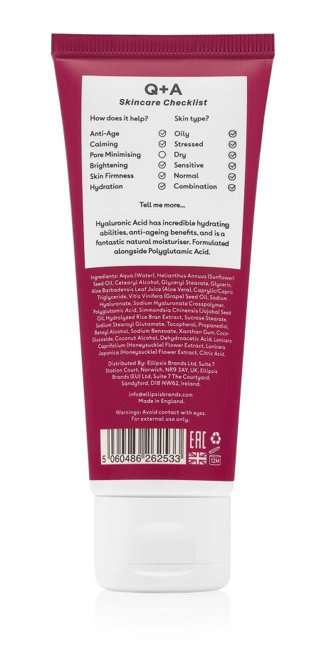 Q+A Hyaluronic Acid Daily Moisturiser (75 ml)