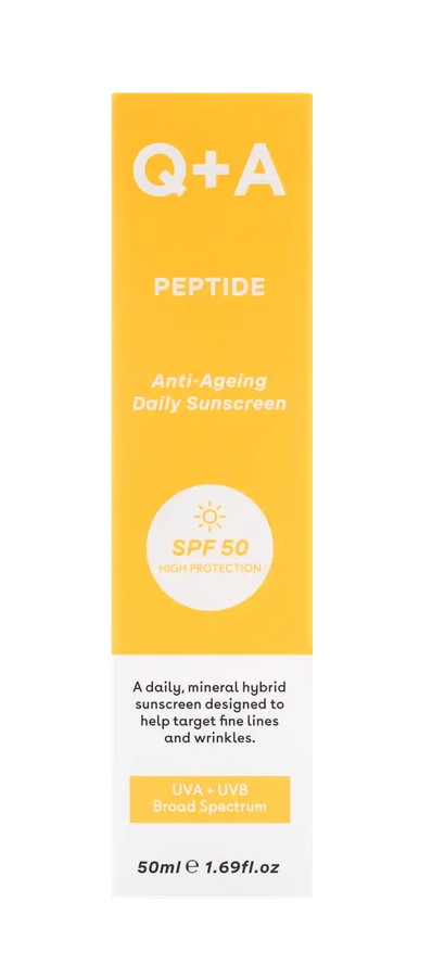 Q+A Zonnebrandcrème Peptide SPF (50 ml)
