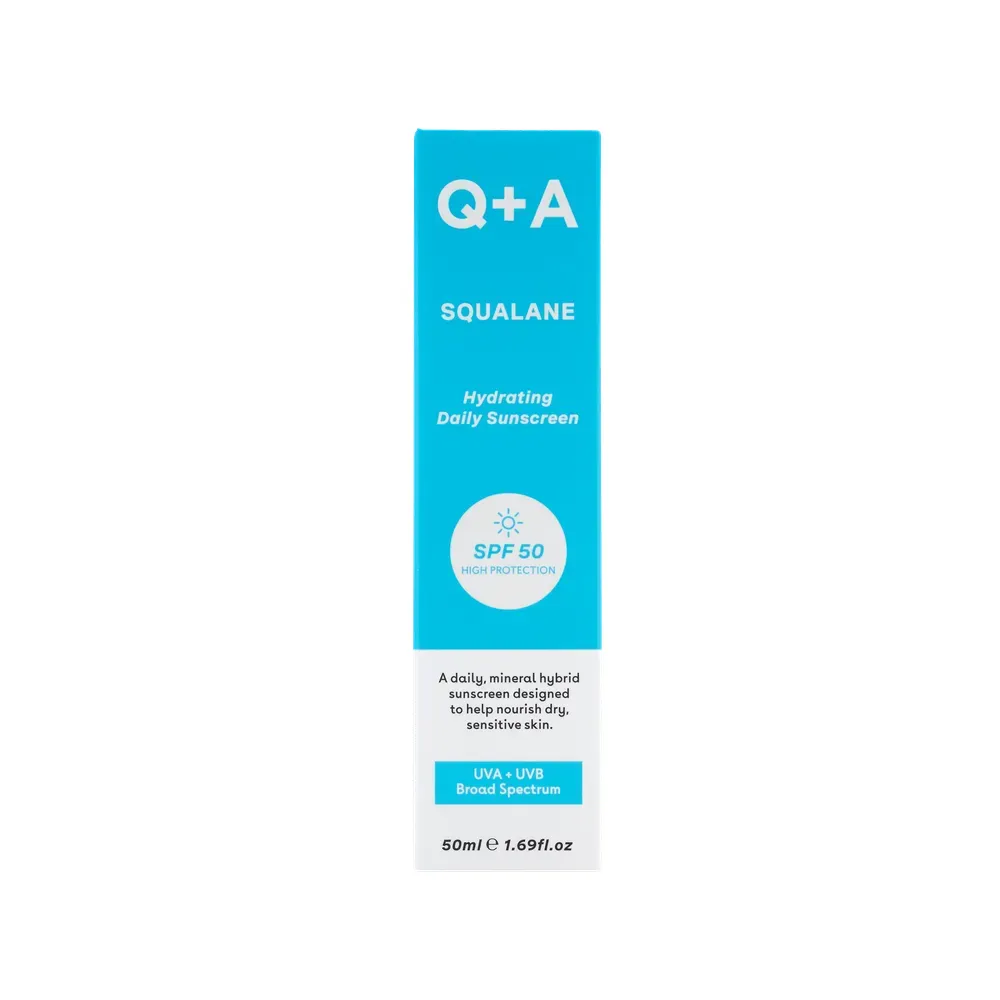 Q+A Zonnebrandcrème Squalane SPF (50 ml)