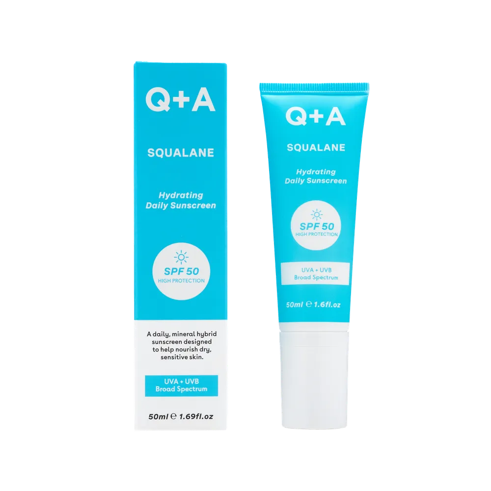 Q+A Zonnebrandcrème Squalane SPF (50 ml)