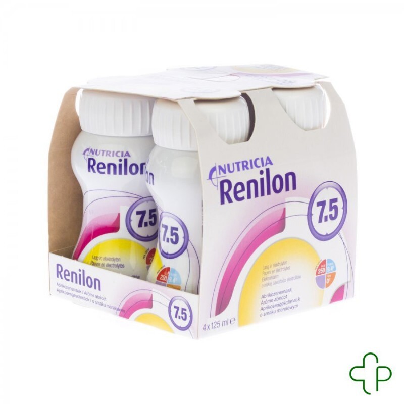 Nutricia Renilon 4.0 Abrikoos 4-pack (125 ml)