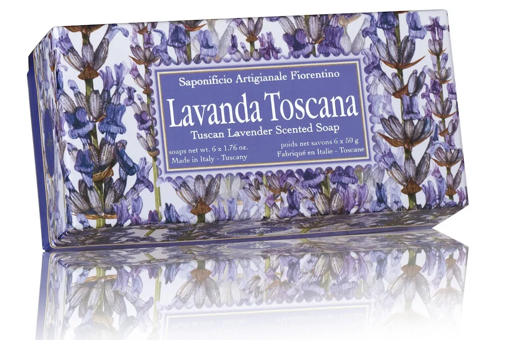 Saponificio Artigianale Fiorenti No Tuscan Lavender Scented Soap (6 stuks)