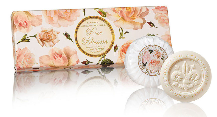 Saponificio Artigianale Fiorenti No Rose Blossom Soap (3 stuks)