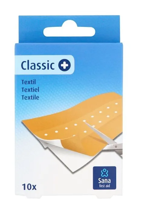 Sana First Aid Wondpleister Classic 10 X 6 Cm (10 stuks)