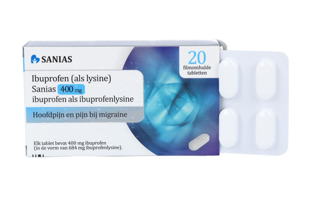 Ibuprofen (als Lysine) Sanias 400mg Tabletten (20 tabletten)