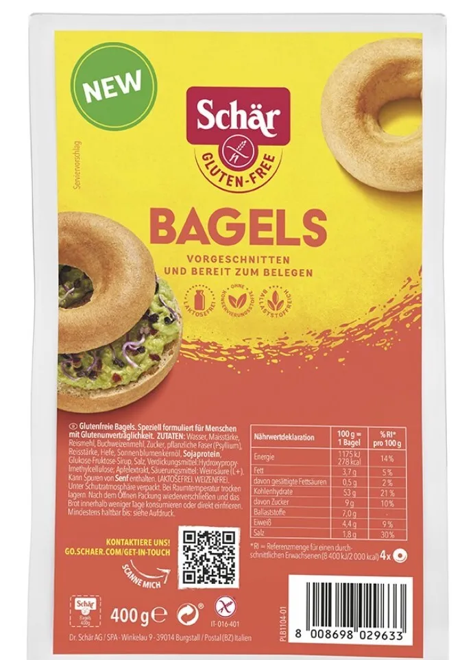 Schar Bagels Glutenvrij (4 stuks)
