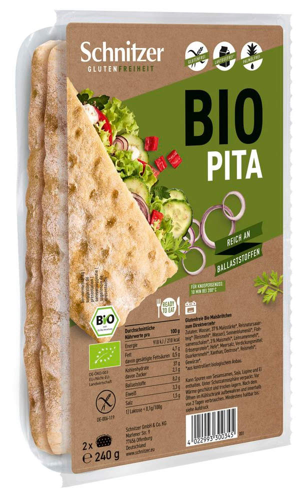 Schnitzer Gluten Freiheit Bio Pita (240 gr)
