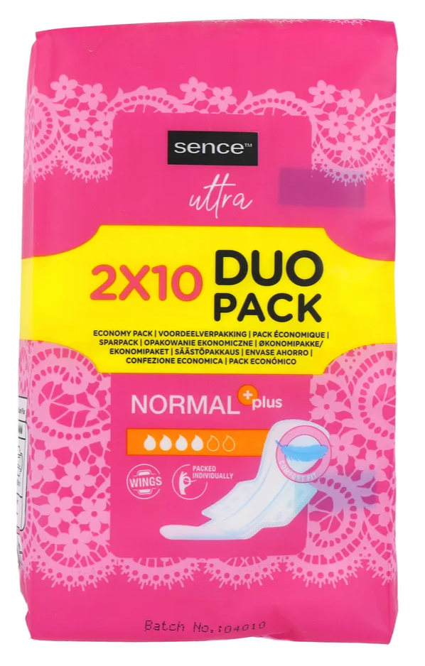 Sence Ultra Normal Plus Maandverband (20 stuks)