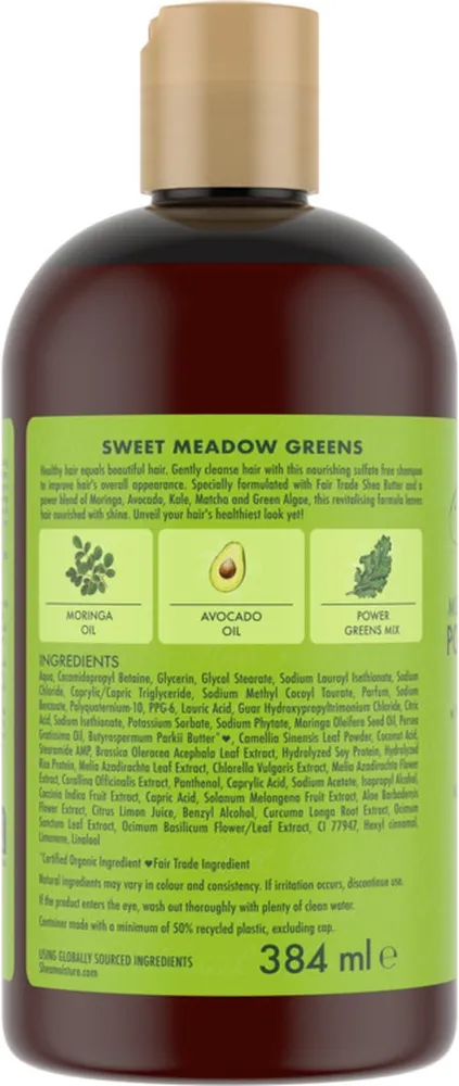 Shea Moisture Moringa & Avocado Power Greens Shampoo (384 ml)