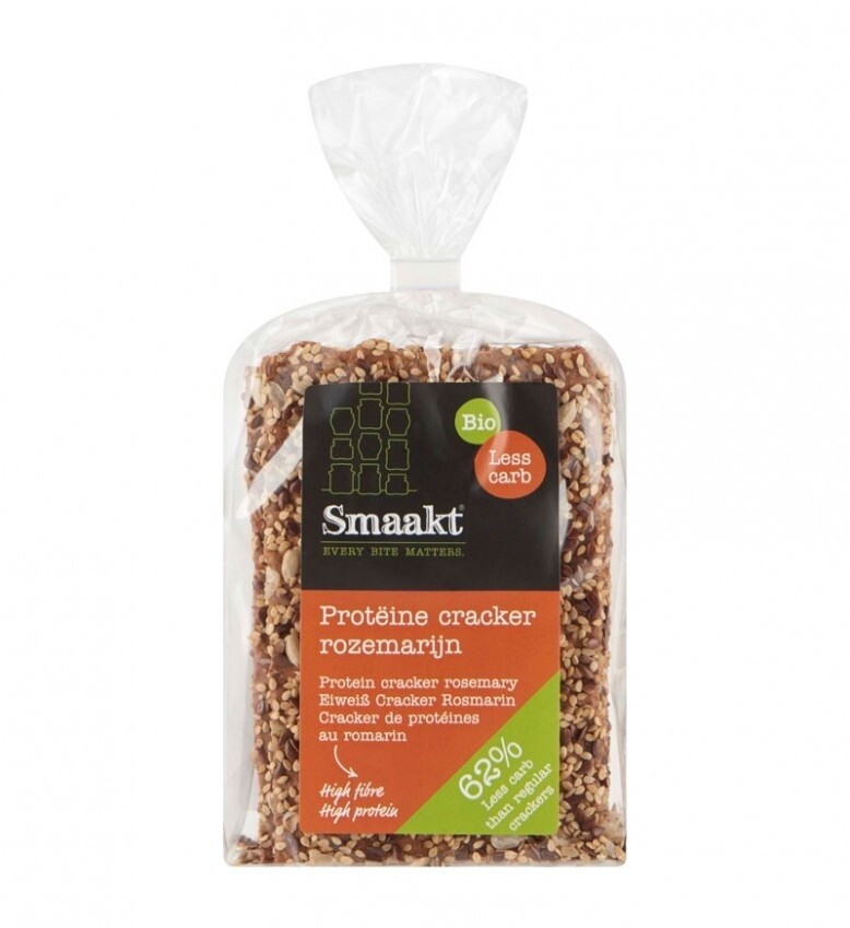 Smaakt Less Carb Crackers Rozemarijn (200 gr)