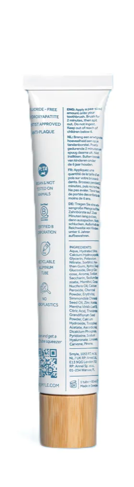 Smyle Tandpasta Fresh Mint zonder Fluoride (95 gr) - image 2