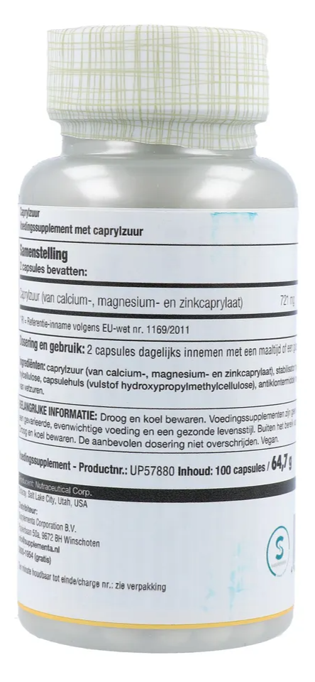 Solaray Caprylzuur Capsules (100 stuks) - image 3