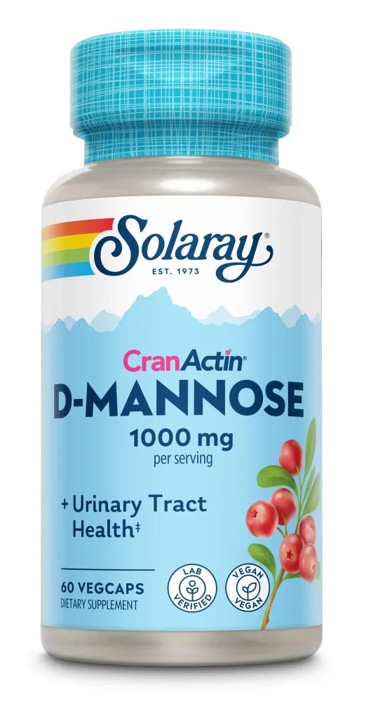 Solaray Cranactin D-mannose Capsules (60 vegetarische capsules)