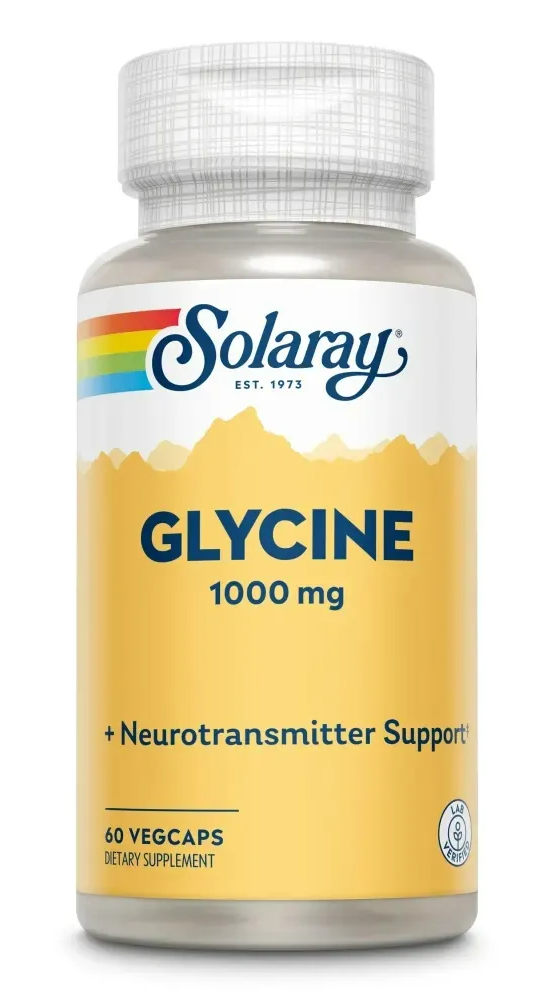 Solaray Glycine 1000mg Capsules (60 vegetarische capsules)