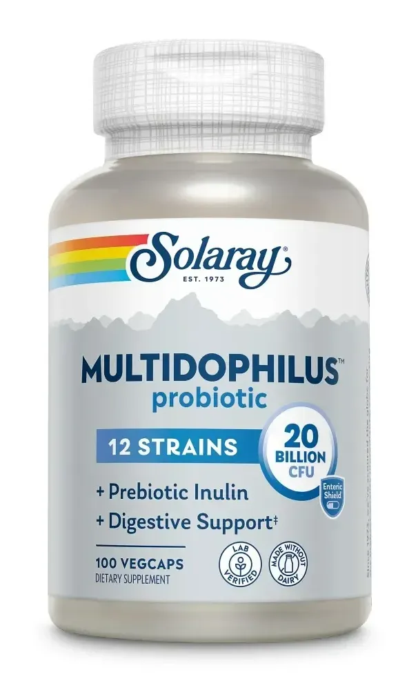 Solaray Multidophilus Probiotic 12 Capsules (100 vegetarische capsules)