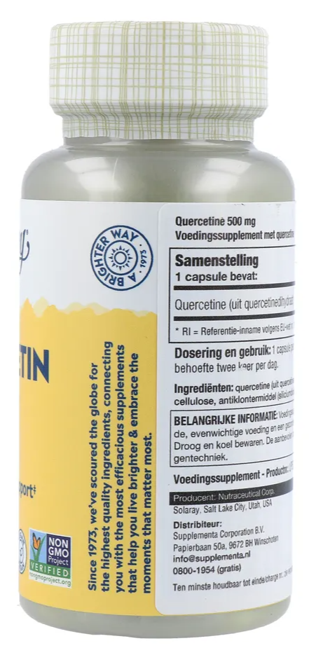 Solaray Quercetin 500mg Capsules (90 stuks)