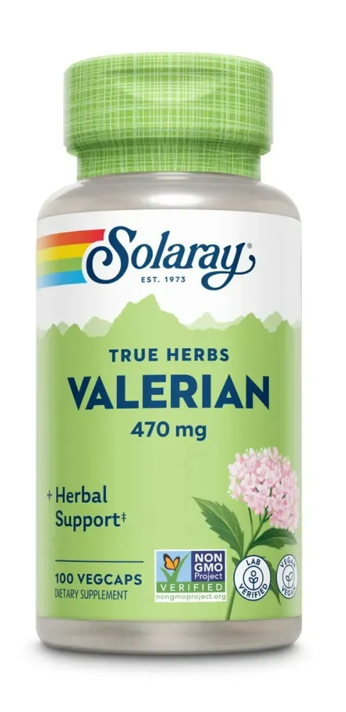 Solaray Valeriaan 470mg Capsules (100 vegetarische capsules)