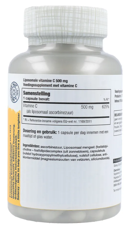 Solaray Vitamine C Liposomaal Capsules (100 stuks) - image 3